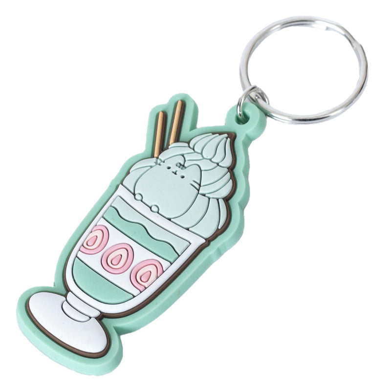 Pusheen Matcha PVC Keyring, alternate view