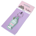 Pusheen Matcha PVC Keyring, side angle