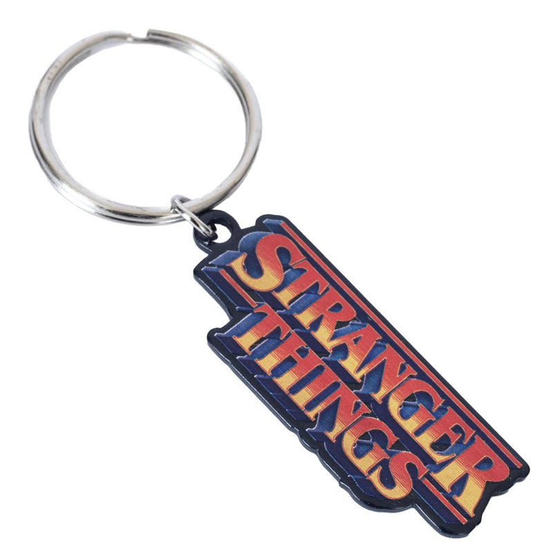 Stranger Things Logo Metal Keyring, alternate view