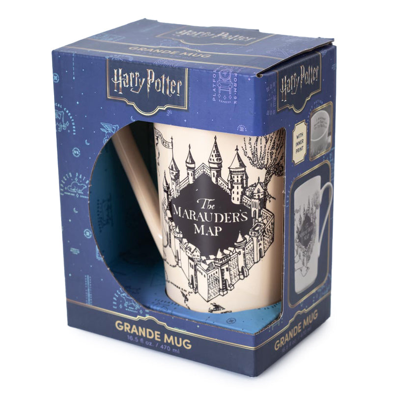 Harry Potter Marauders Map Grande Latte Mug, close-up detail