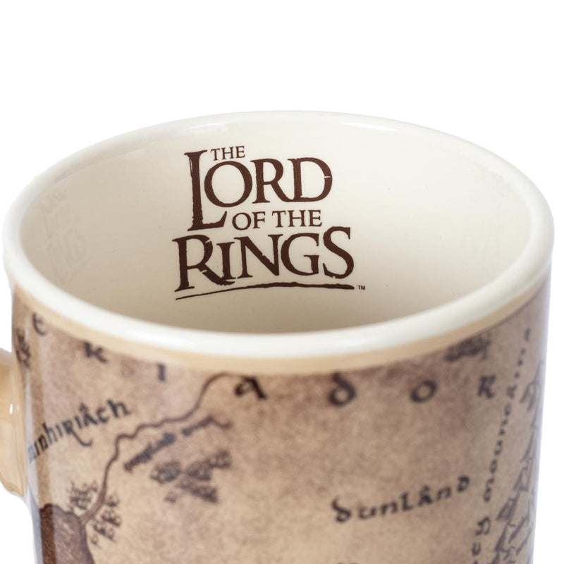 The Lord Of The Rings Map Grande Latte Mug, close-up detail