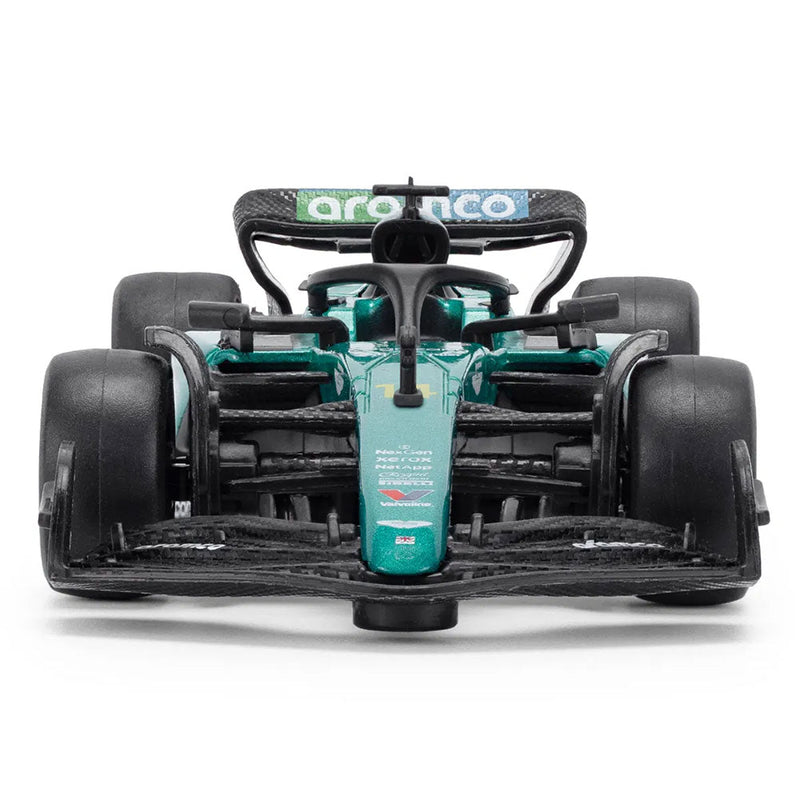 Aston Martin F1 Die Cast Model Car 1:43 Scale, side angle