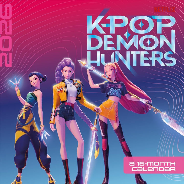 K-Pop Demon Hunters Huntrix Square Calendar 2026