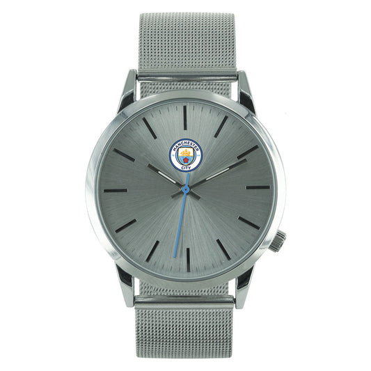 Manchester City FC Mens Mesh Strap Watch