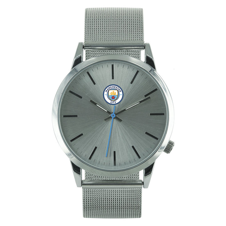 Manchester City FC Mens Mesh Strap Watch