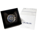 Chelsea FC High End Chronograph Leather Watch, rear view