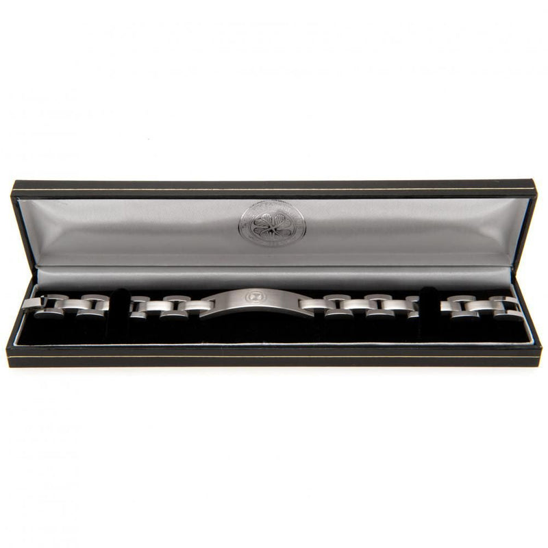 Celtic FC Stainless Steel Bracelet, side angle