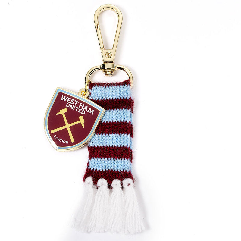 West Ham United FC Bar Scarf Bag Charm, alternate view