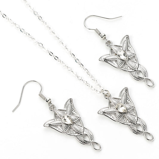 The Lord Of The Rings Evenstar Necklace & Earrings Gift Box, alternate view