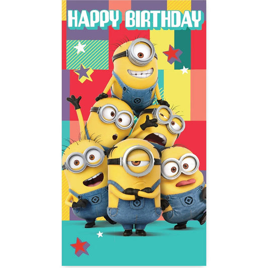 Despicable Me Birthday Card With Stickers, alternate view