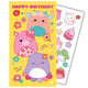 Squishmallows Birthday Card With Stickers