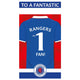 Rangers FC FC Personalised Birthday Card