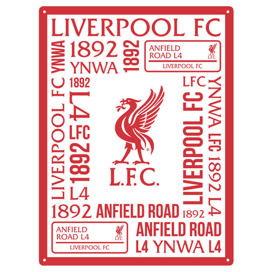 Liverpool FC Large Montage Sign
