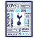 Tottenham Hotspur FC Large Montage Sign