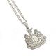 Newcastle United FC Silver Plated Pendant & Chain XL