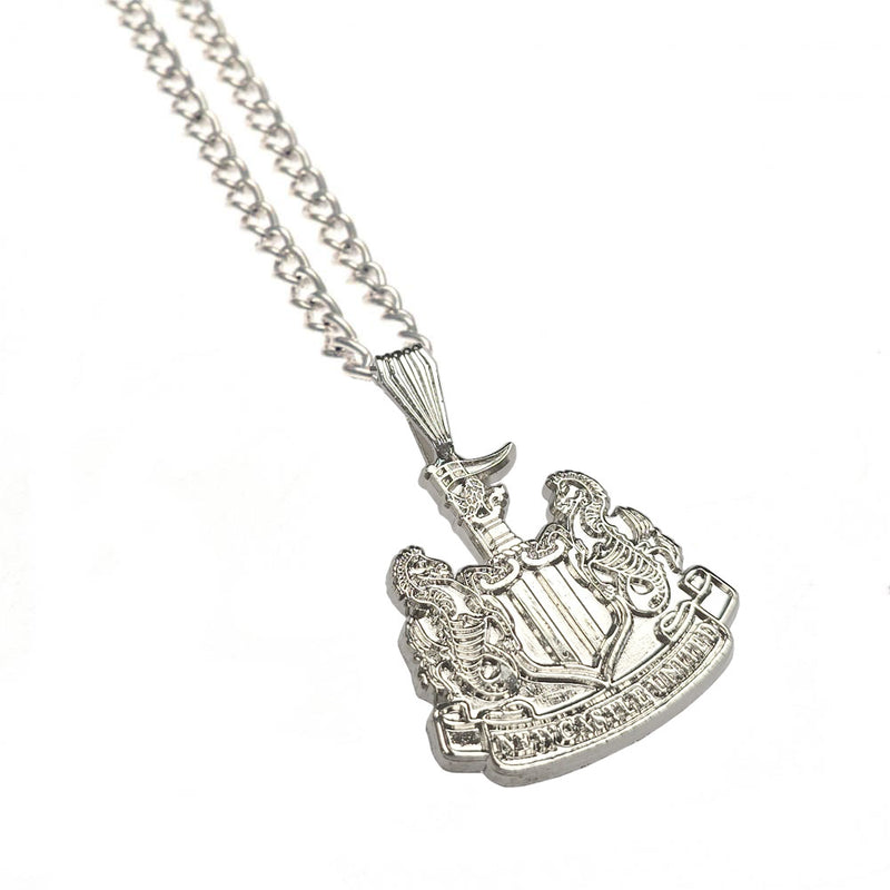 Newcastle United FC Silver Plated Pendant & Chain XL