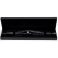 Hearts FC Black IP Leather Bracelet