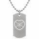 Hearts FC Engraved Dog Tag & Chain