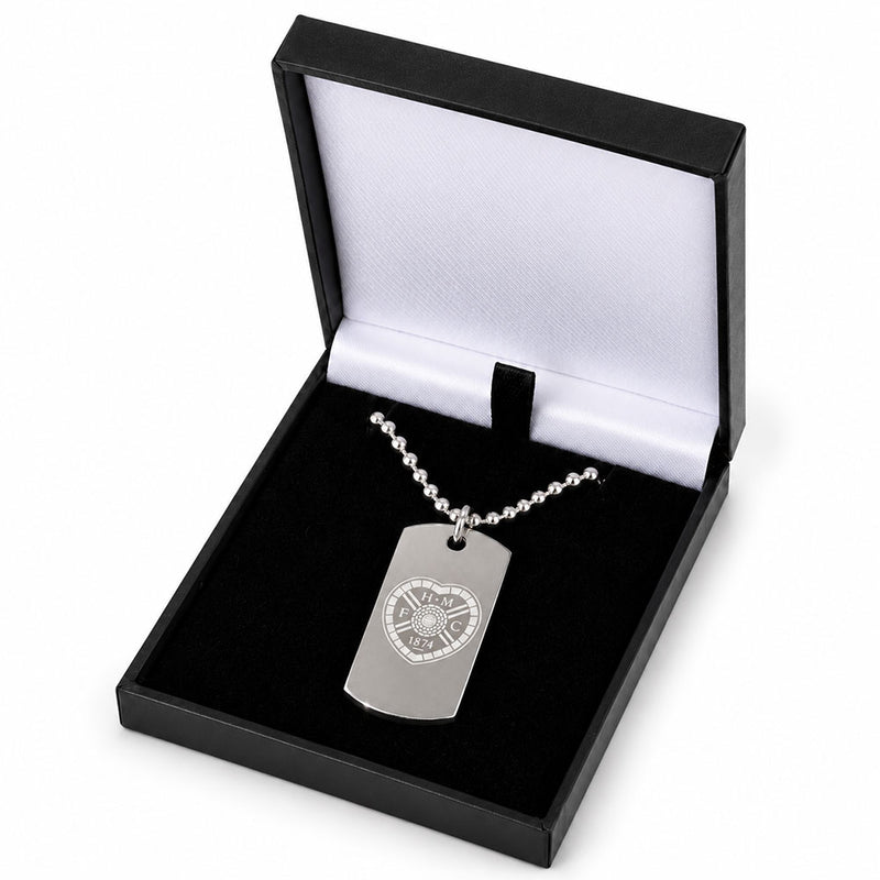 Hearts FC Engraved Dog Tag & Chain
