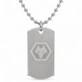 Wolverhampton Wanderers FC Engraved Dog Tag & Chain