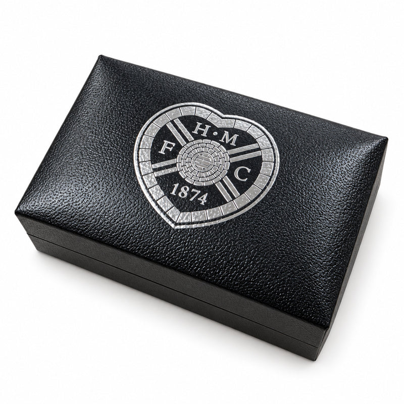 Hearts FC Silver Plated Formed Cufflinks