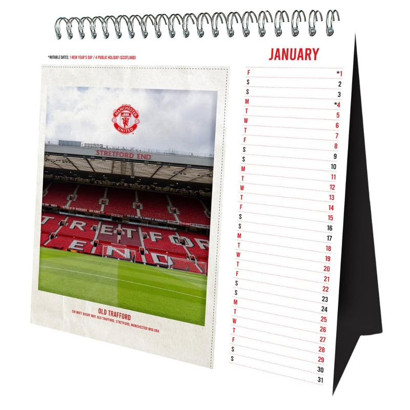 Manchester United FC Desktop Calendar 2027