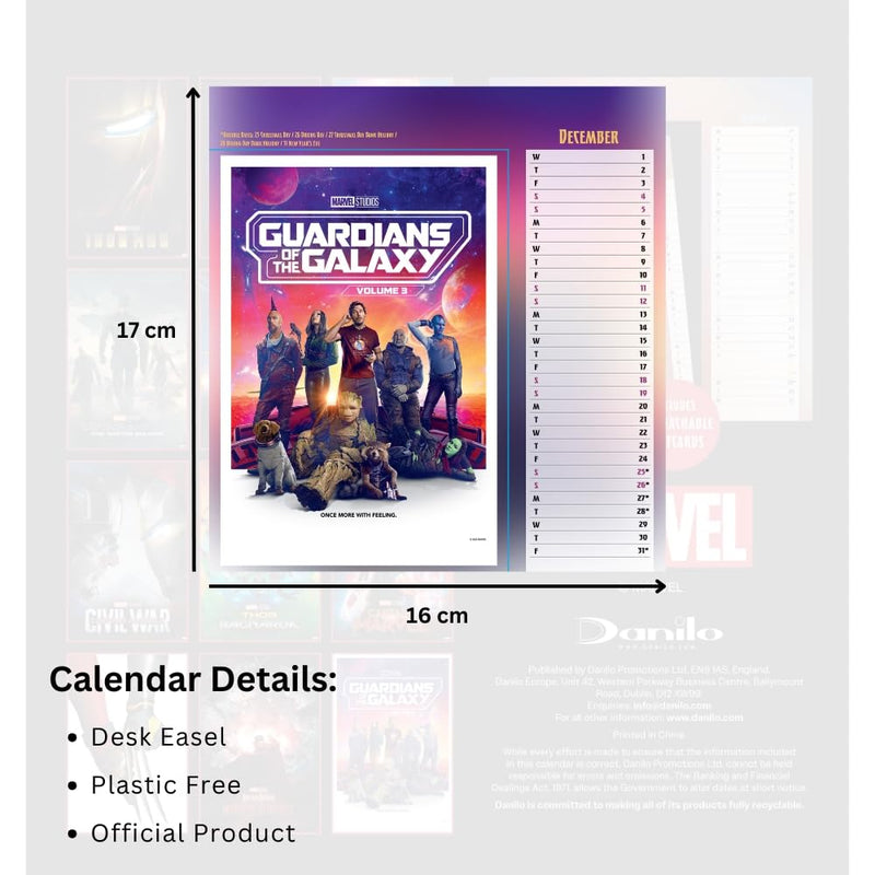 Marvel Desktop Calendar 2027
