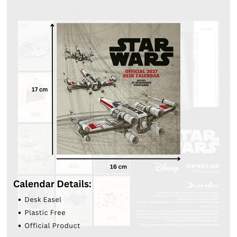 Star Wars Desktop Calendar 2027