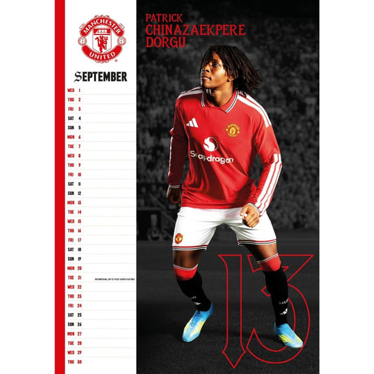 Manchester United FC A3 Calendar 2027