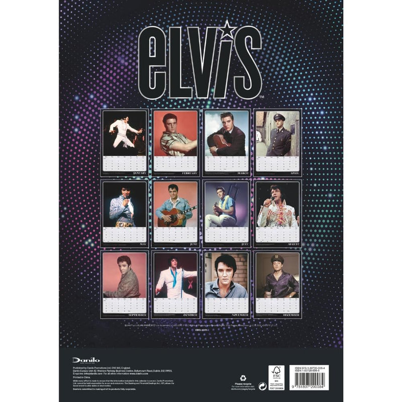 Elvis A3 Calendar 2027