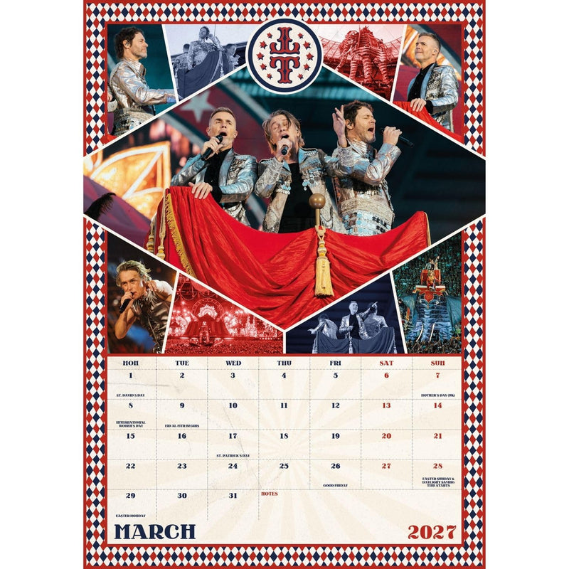 Take That A3 Calendar 2027