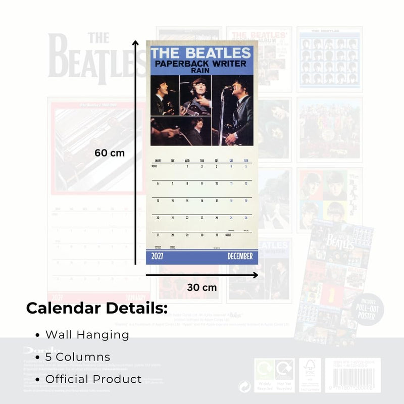 The Beatles Square Calendar 2027