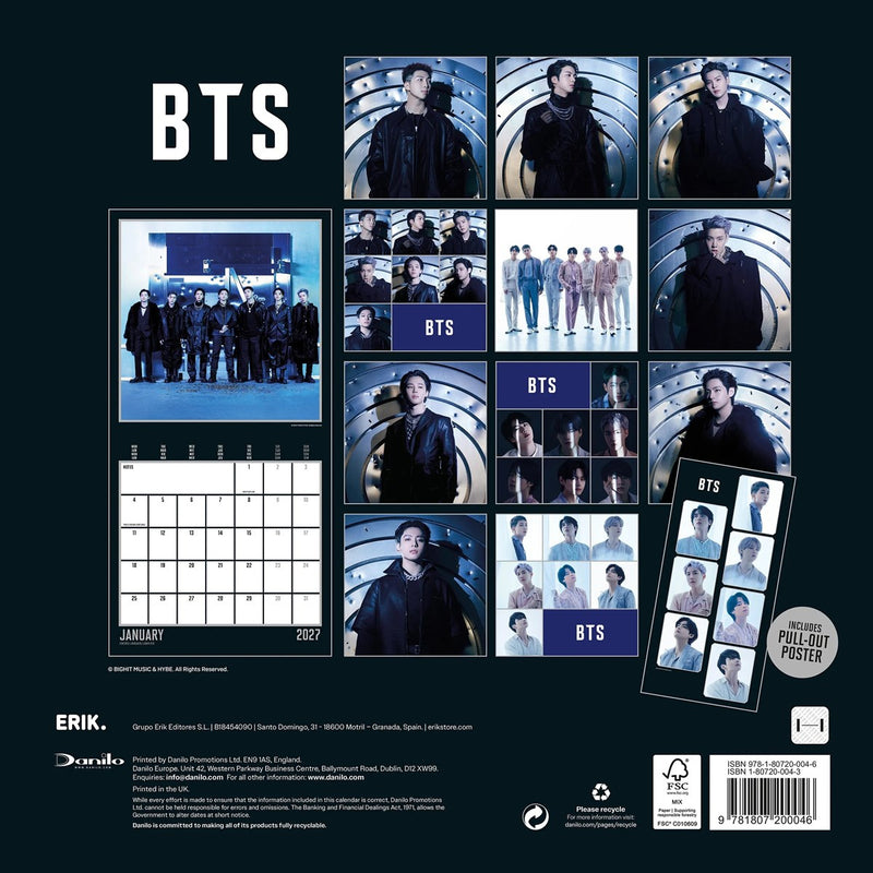 BTS Square Calendar 2027