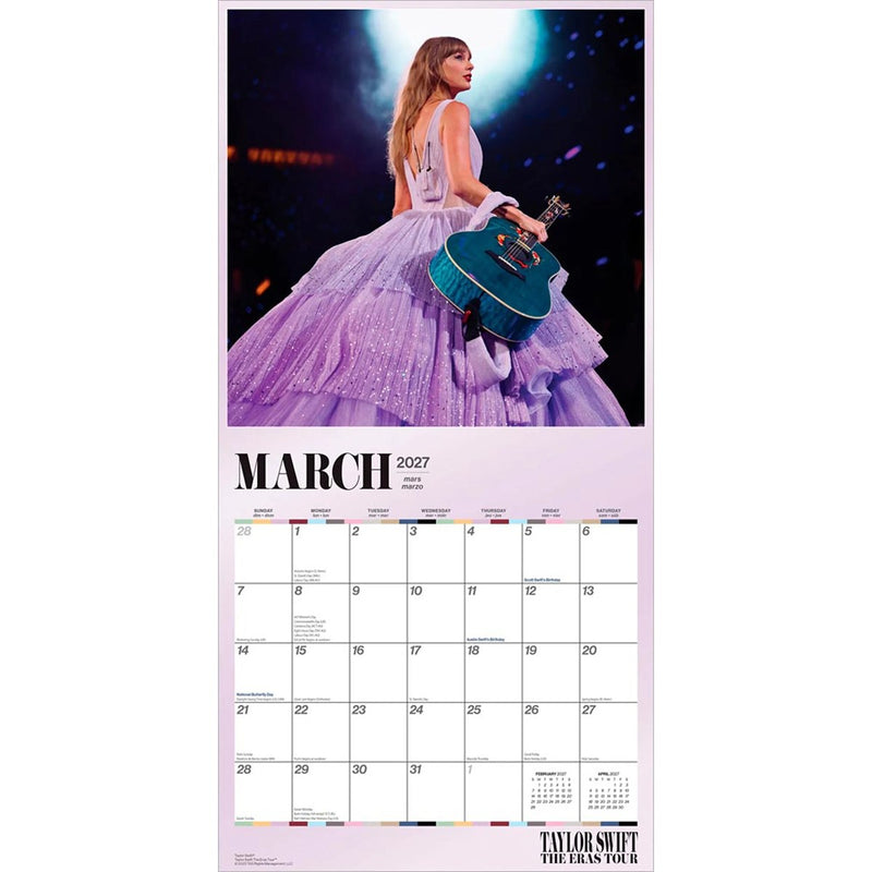 Taylor Swift Square Calendar 2027