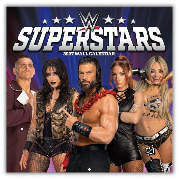 WWE Superstars Square Calendar 2027