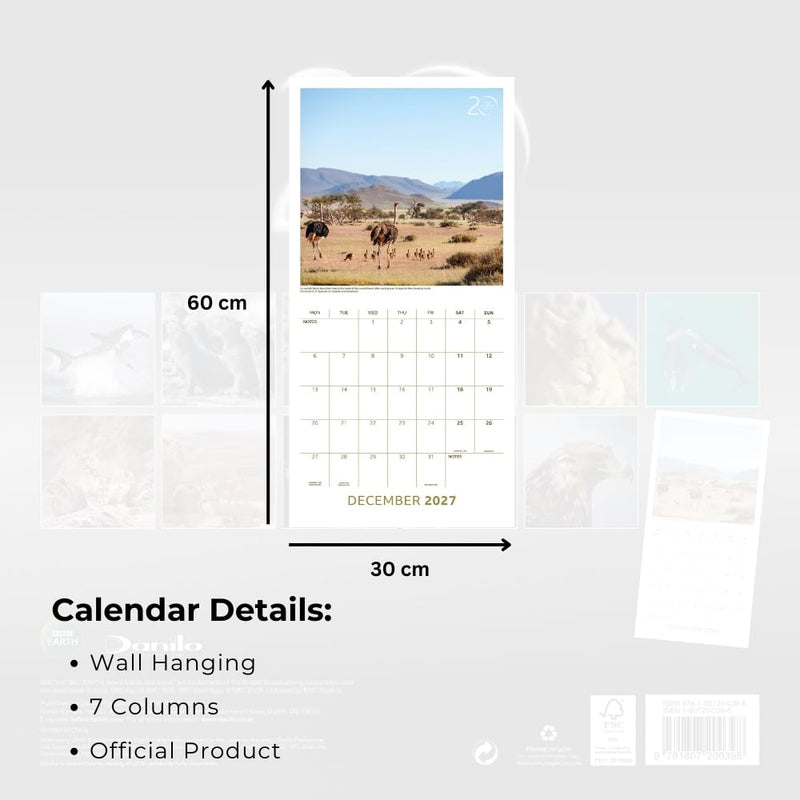 BBC Earth Square Calendar 2027