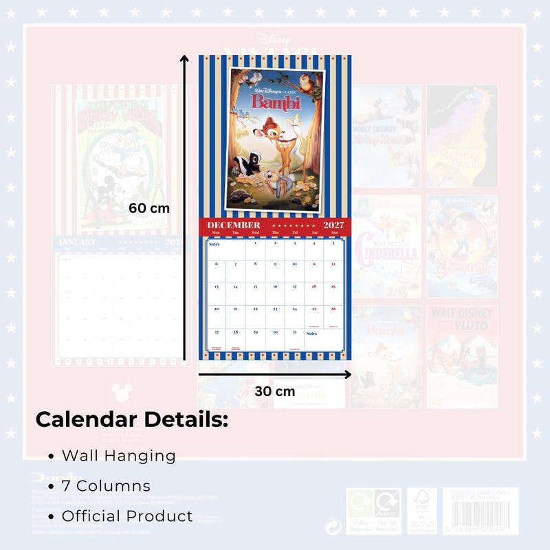 Disney Vintage Square Calendar 2027