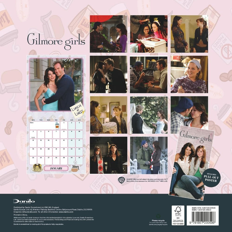 Gilmore Girls Square Calendar 2027
