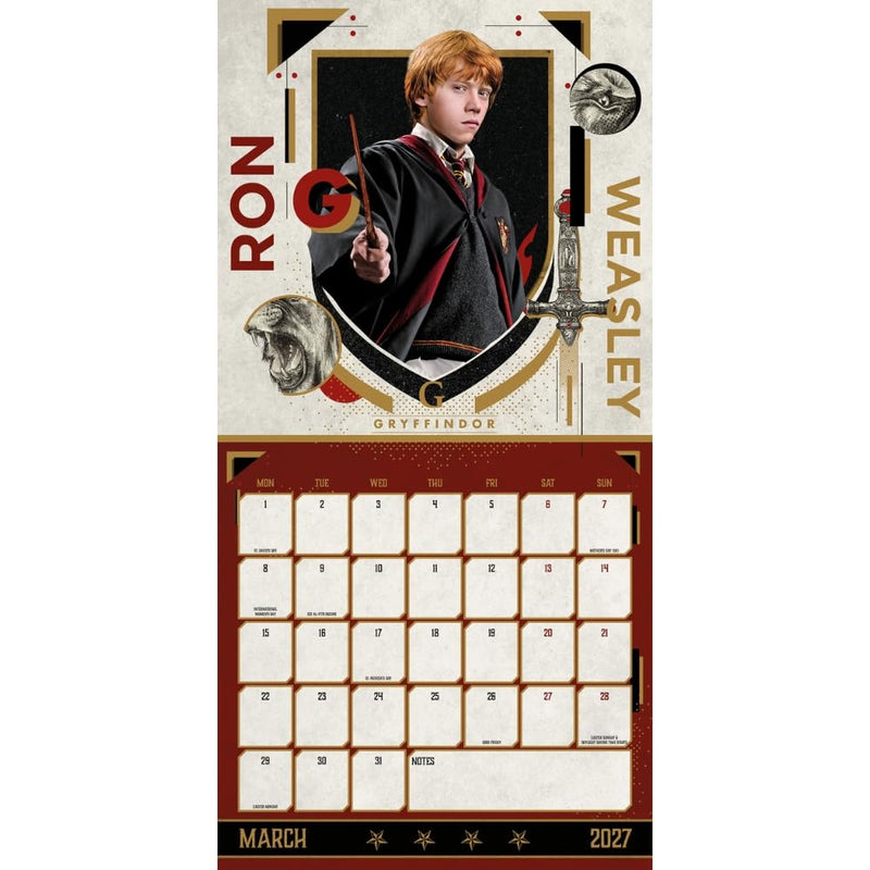 Harry Potter Square Calendar 2027