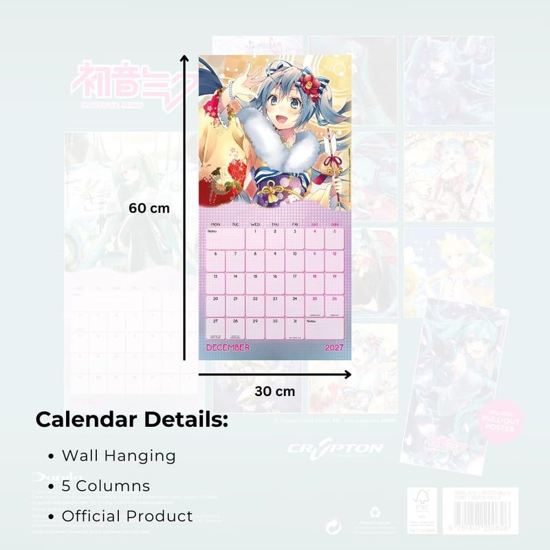 Hatsune Miku Square Calendar 2027
