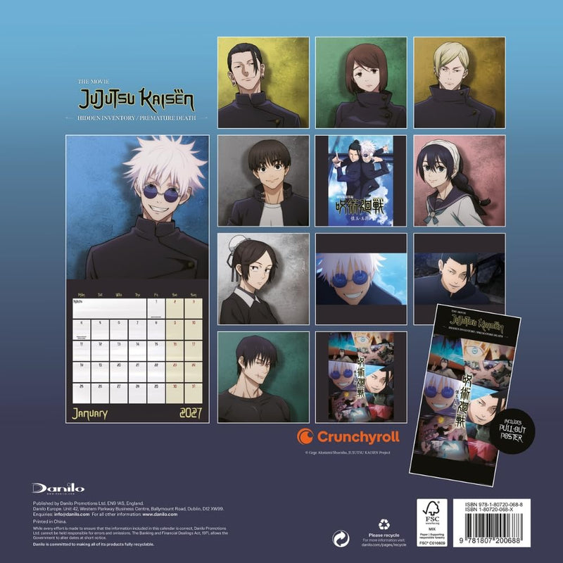 Jujutsu Kaisen Square Calendar 2027