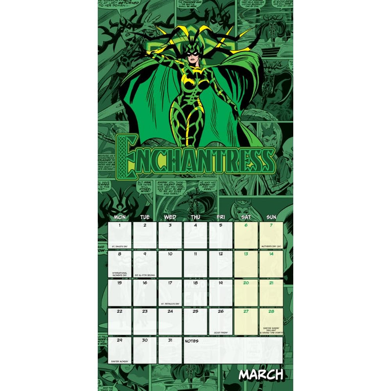 Marvel Comics Square Calendar 2027