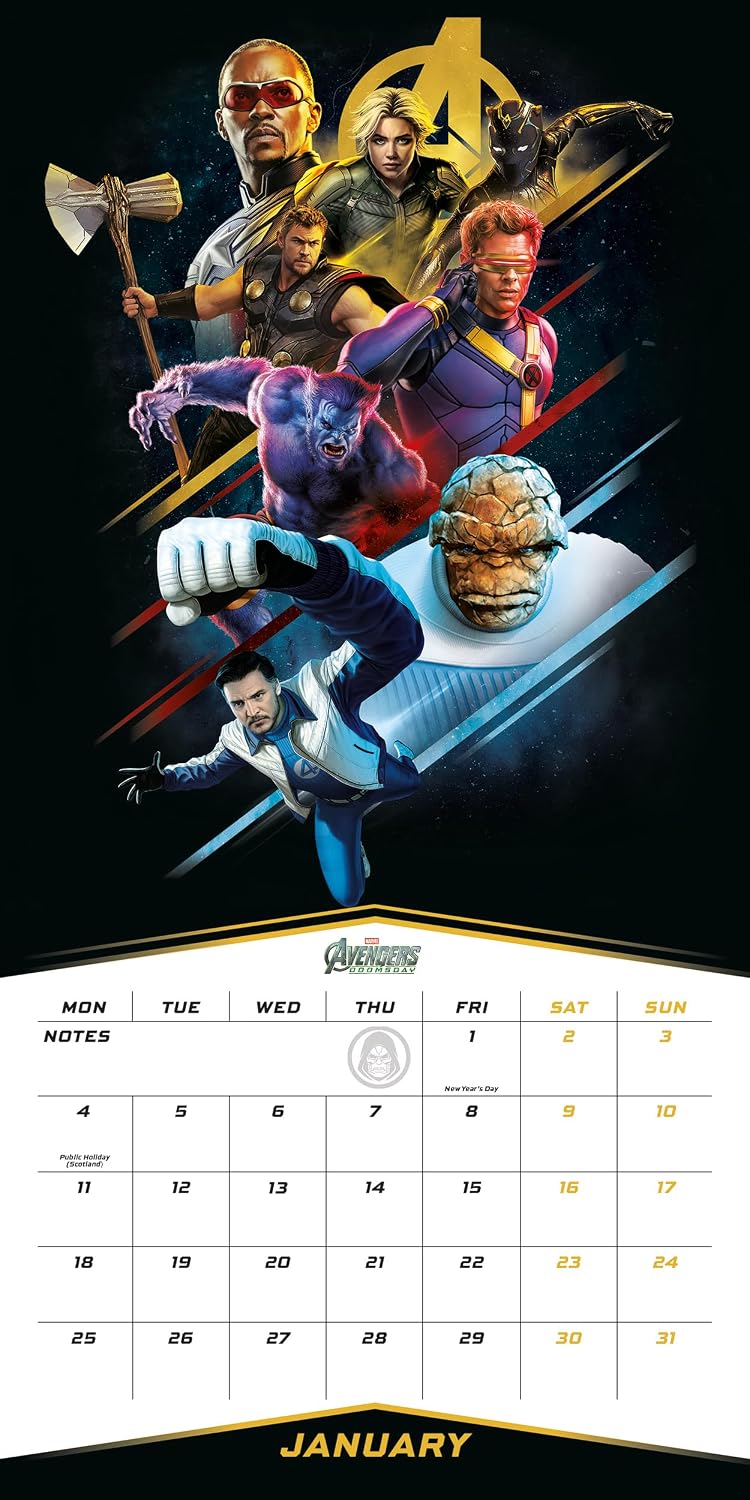 Marvel Doomsday Square Calendar 2027