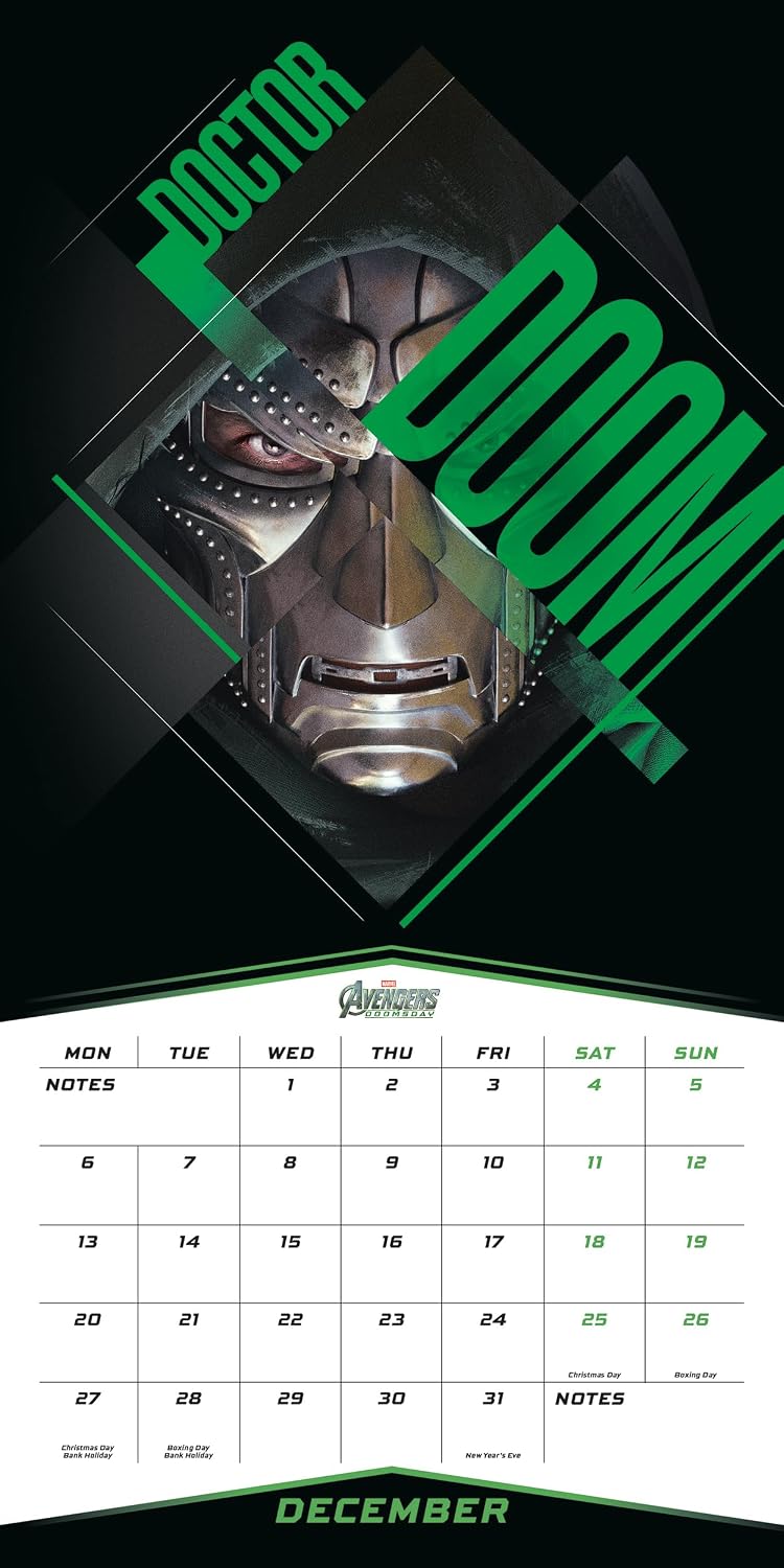 Marvel Doomsday Square Calendar 2027