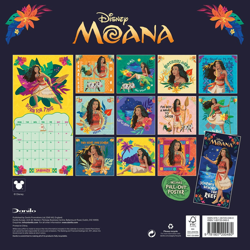 Moana Square Calendar 2027