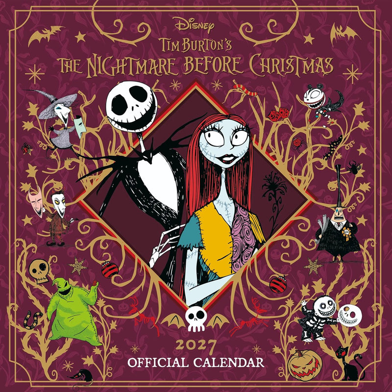 The Nightmare Before Christmas Square Calendar 2027