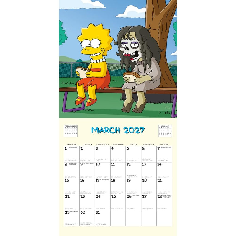 The Simpsons Square Calendar 2027