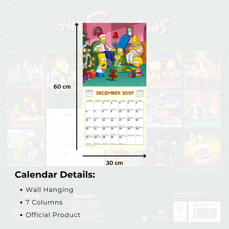 The Simpsons Square Calendar 2027