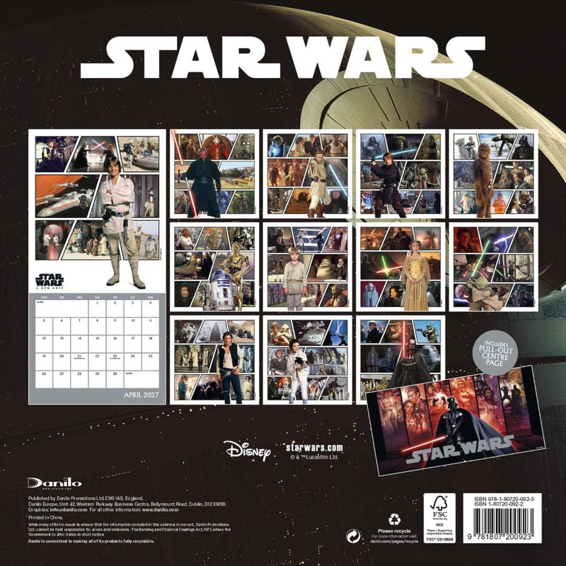 Star Wars Square Calendar 2027