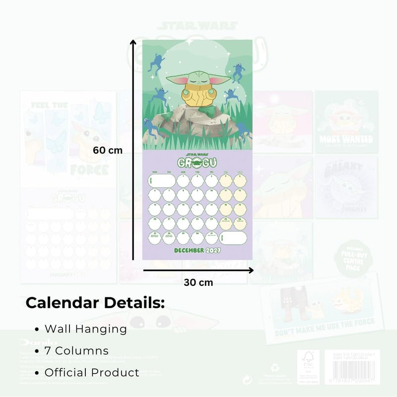 Star Wars: The Mandalorian Grogu Square Calendar 2027